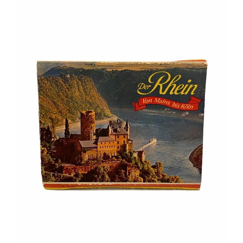 Mainz To Colongne Germany Tourism Photo Cards Book Vintage Accordion Style